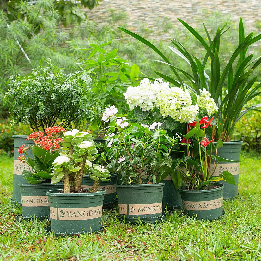 0.5-5 Gallon Plant Grow Flower Pot Home Gardening Growing Flowerpot Flower Nursery Root Control Pot With Tray