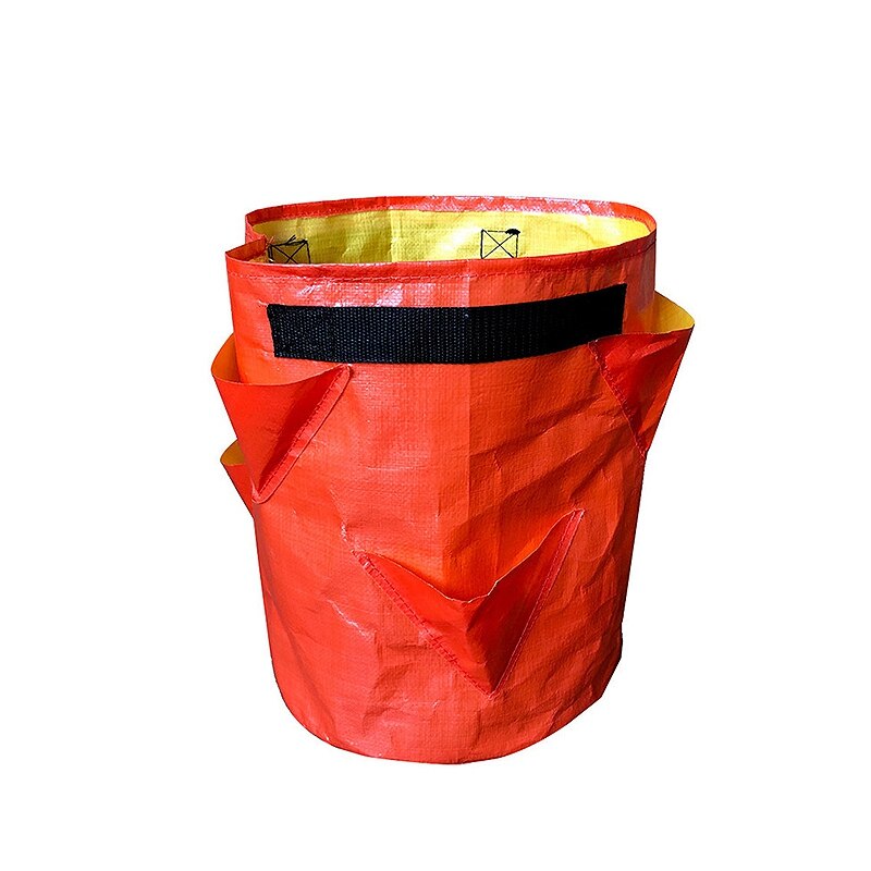 Tuin Groeien Zakken Groenten Aardbei Waterbestendig Verpleging Potten Waterbestendig Verticale Aanplant Zakken Tuin: Orange Planting Bags / L 35x45cm