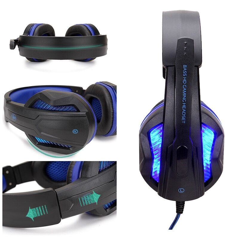 Professionele Gaming Headset Led Light Met Microfoon Bass Hd Stereo Computer Headset Para Juegos Voor Pc PS4 Xbox Telefoon