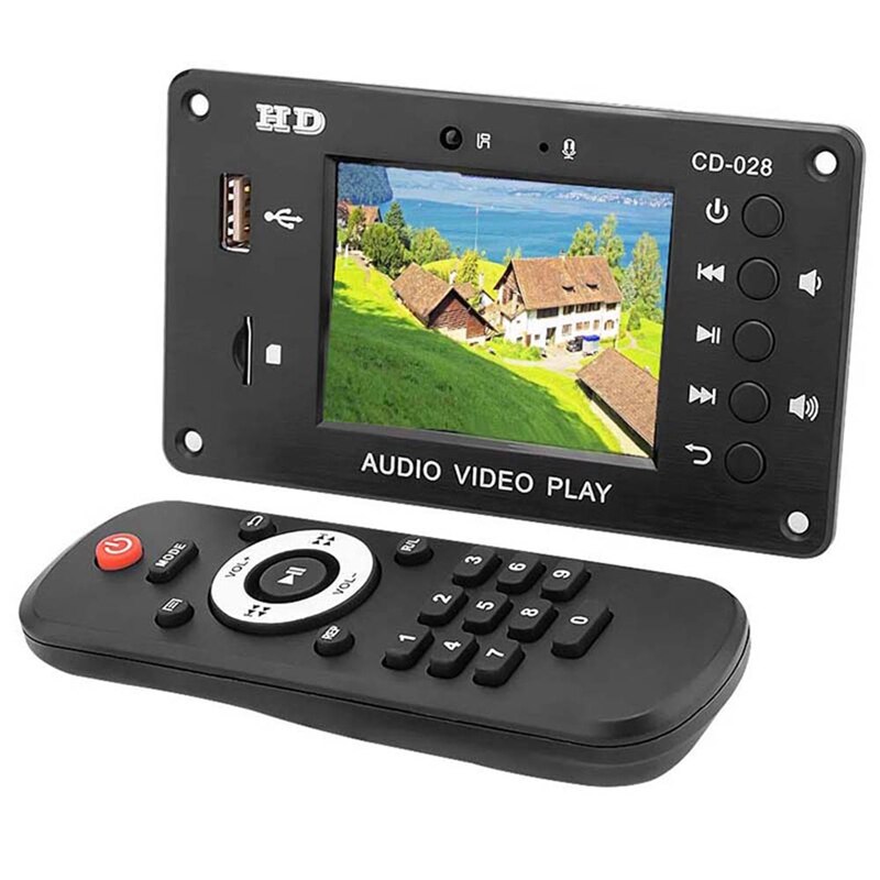 Decodificador de Audio y vídeo con Bluetooth, Mp5 de 2,8 pulgadas, pantalla LCD, DTS, sin pérdidas, módulo Bluetooth, vídeo HD, FM, placa de decodificación APE/WAV: Default Title