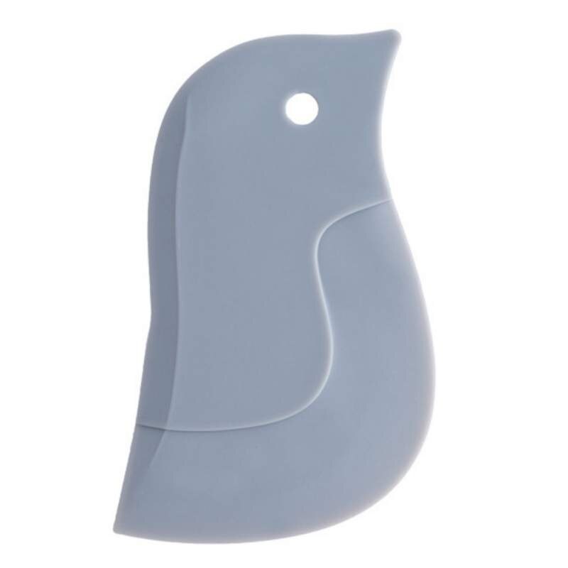 Kitchen Multifunctional Scraper Flexible Dough Scraper Cake Cooking Soft Bowl Mixing Scraper Kitchen Supplies **: Light Grey