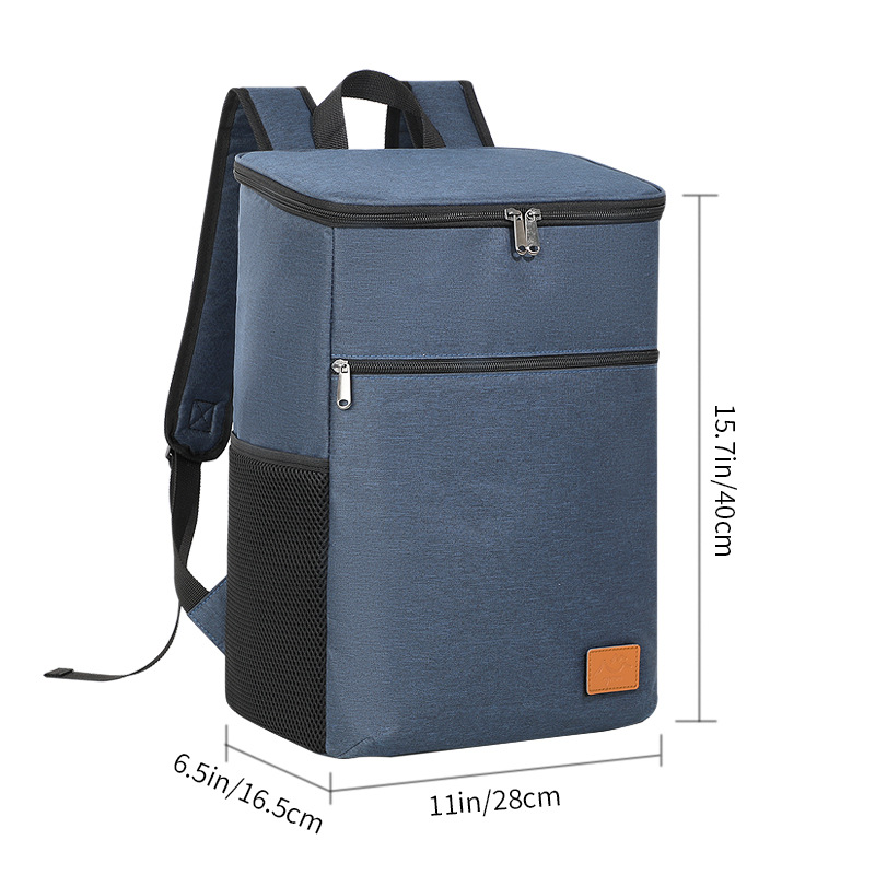 Bolsa térmica Extra grande para alimentos, bolsa refrigeradora, caja para refrigerador, mochila para conservación de alimentos frescos, bolsa fresca aislada: Negro