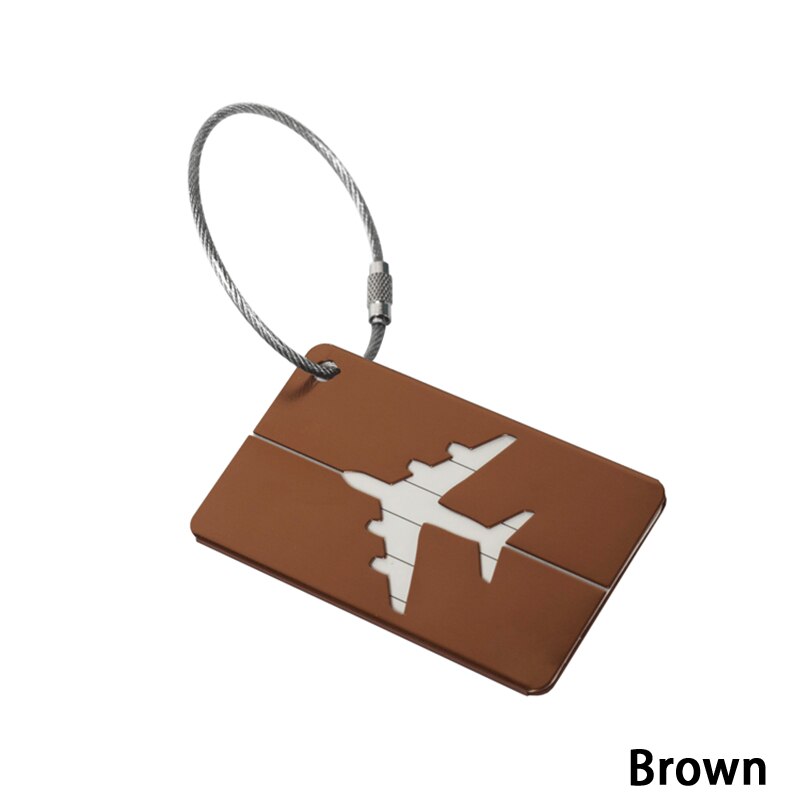 Accessoires de voyage pour bagages et sacs, classique, nouveauté à la , caoutchouc, en Aluminium, sangles d'étiquette, valise, étiquette de bagage, directe: 8