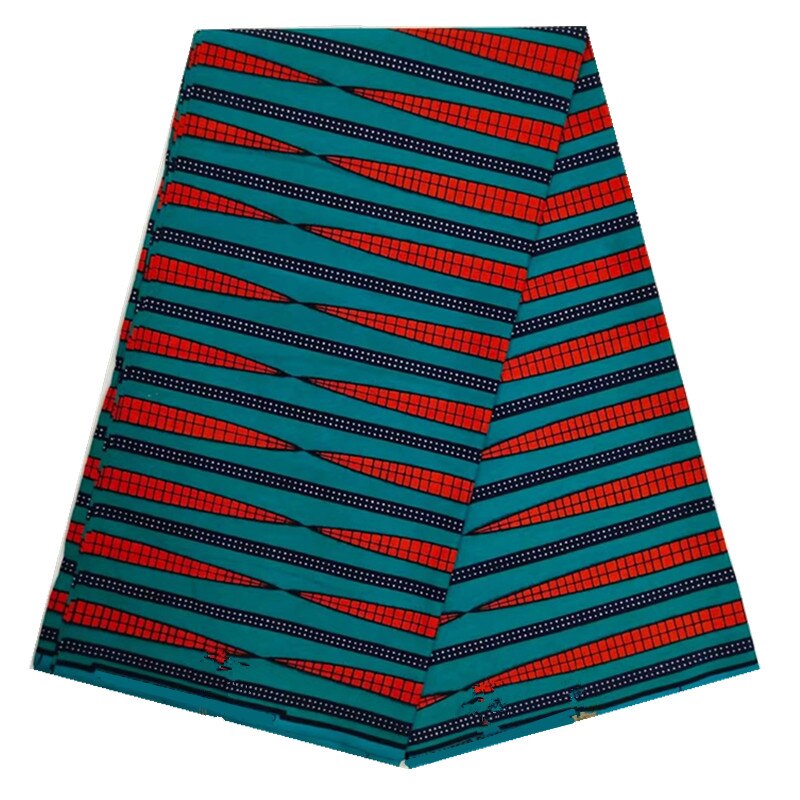100% Cotton African Wax Print Fabric for Dresses African Fabric African Fabric Rose Red Geometric Style N20801-18