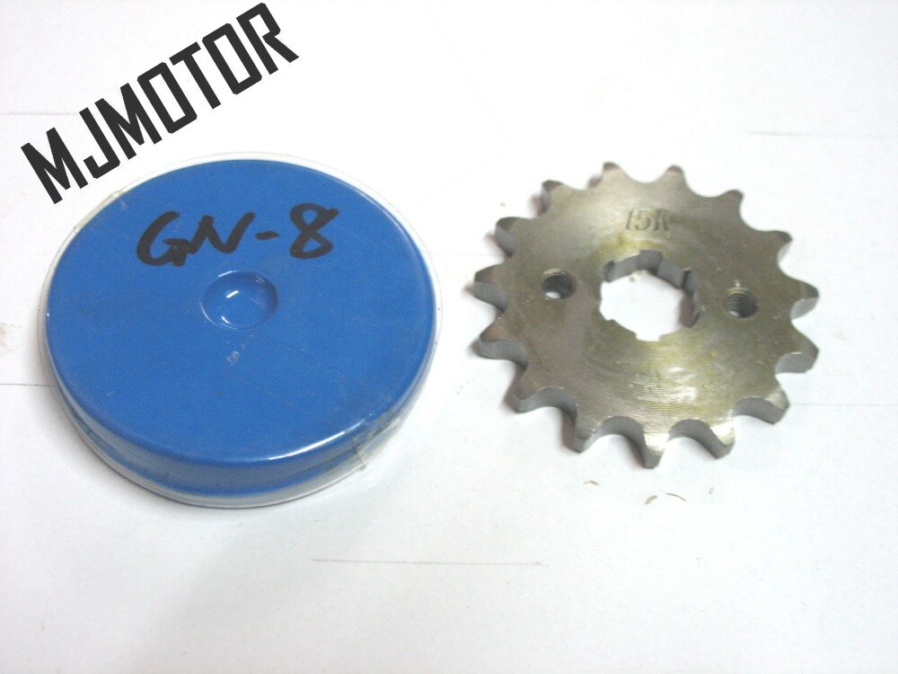 15T Drive chain gear for motorcycle GS125 GN150 Suzuki Kawasaki QJ150 Keeway Honda Yamaha Chinese Motorcycle Spare parts