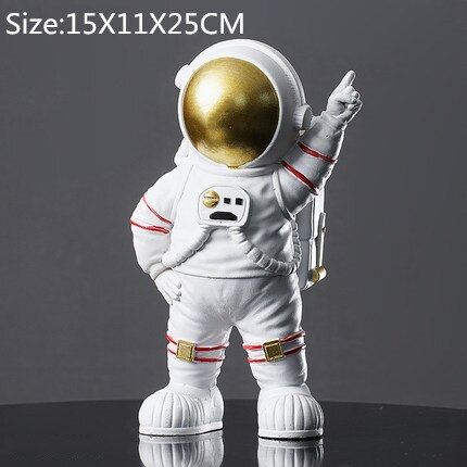 Nordic Astronaut Standbeeld Thuis Desktop Decor Karakter Sculptuur Kosmonaut Hero Kantoor Miniaturen Model Creatieve Figuur Beeldjes: Style 11