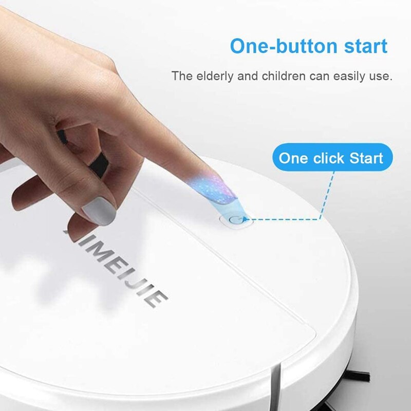 XIMEIJIE XM30 1800Pa Vacuum Cleaner ligent er ing Robot Household Cleaner for Household Cleaning,White