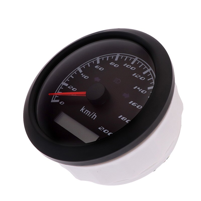 120 KM/H 200 KM/H Speedometer For Car Boat Left Right High Beam Indicator Lights Speed Meter Gauge 12V/24V