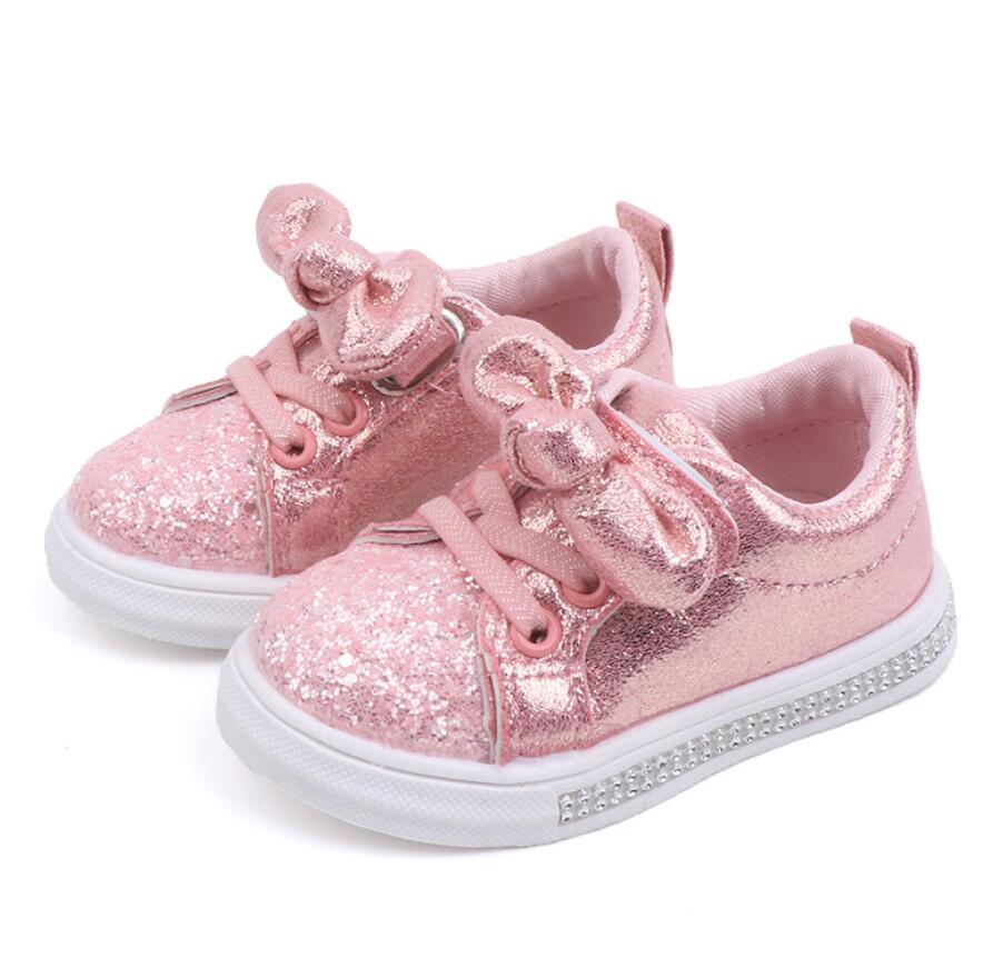 Baby Kids Schoenen Meisjes Sneakers Glitter Peuter Meisje Sneakers Zachte Bodem Met Crystal Kids Schoenen Kinderen Meisjes Bling Schoenen