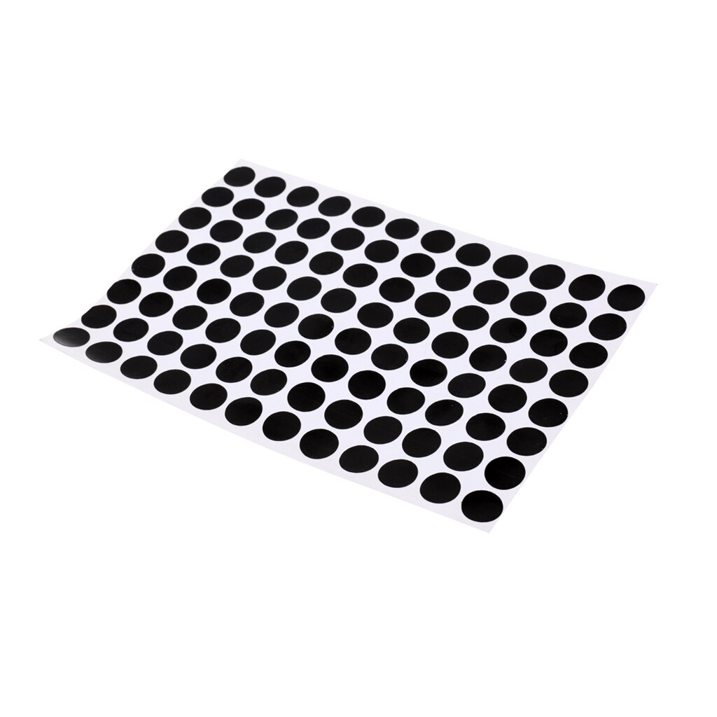 Set of 96 1.2CM Black Snooker Table Spot Marking Stickers - Self Adhesive