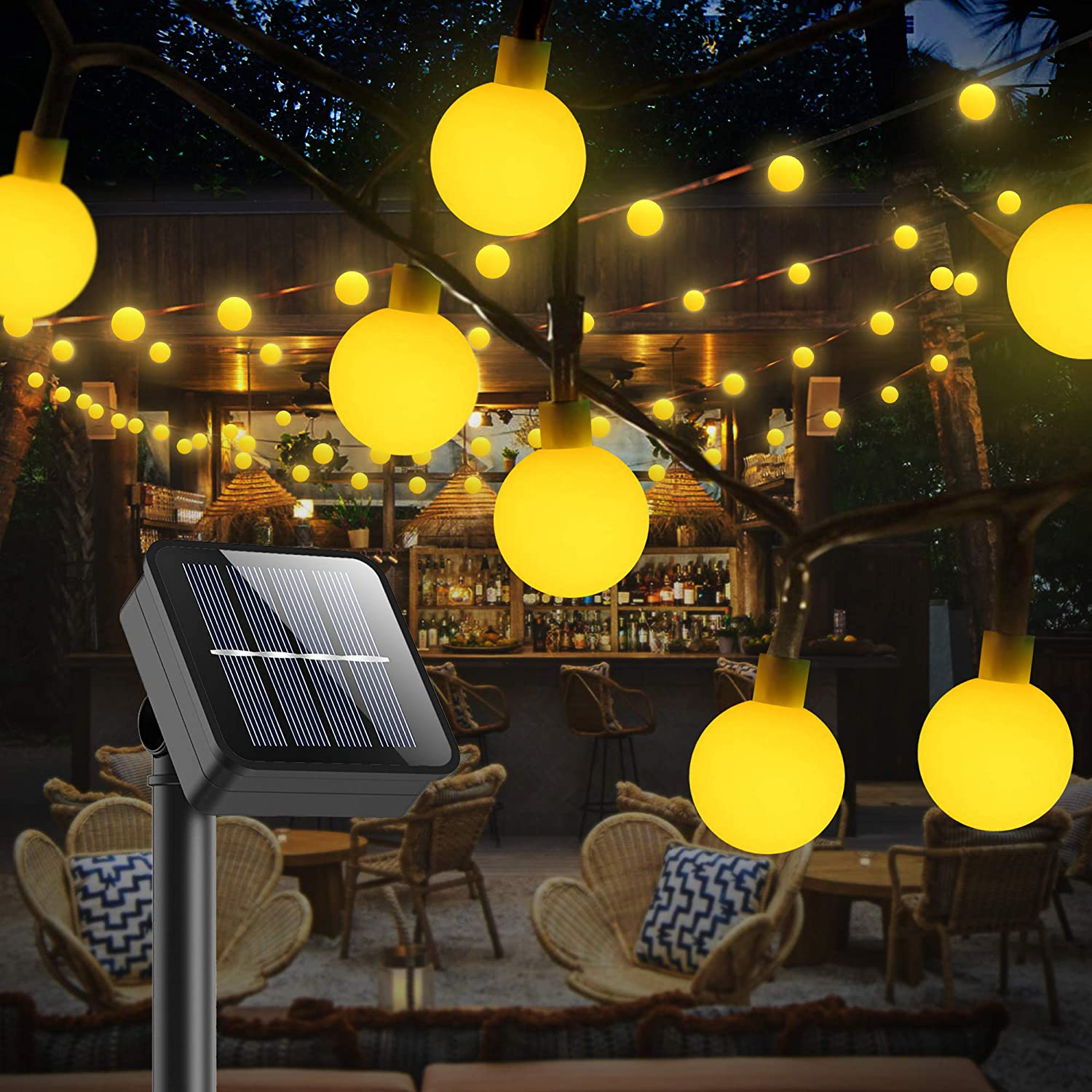 LED Solar Light Decoration Outdoor Fence Garden Street Garland String Light Festoon LED Light IP65 Waterproof Fairy Lamp