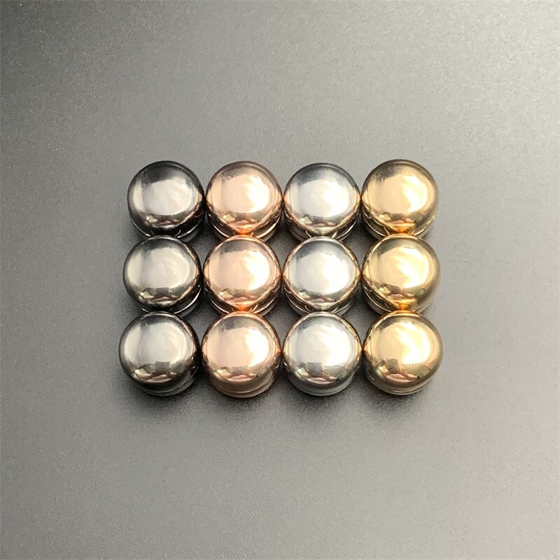 12 stück/einstellen sichere hijab-macaron-brosche, starke metallbeschichtung, magnetischer hijab-Clip, luxus-accessoire, keine lochnadeln, broschen magnetisch: Satz 16