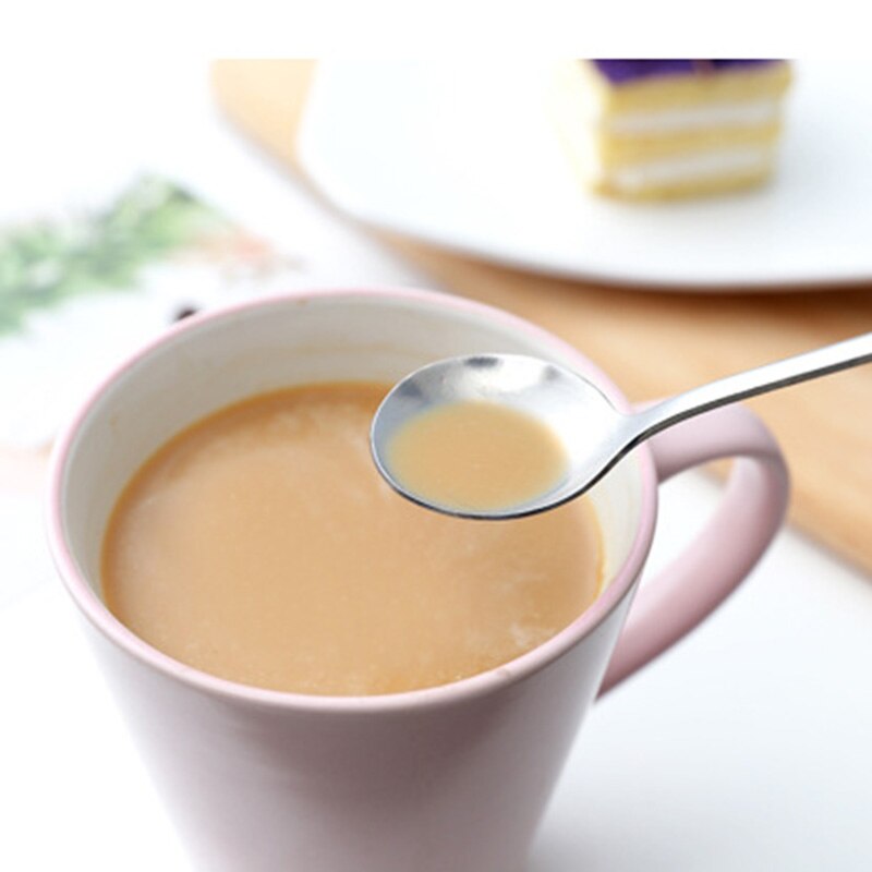 Stainless Steel Coffee Spoon Long Handle Dessert Tea Spoons Kitchen Drinking Flatware Kitchen Accessories Bar Tools