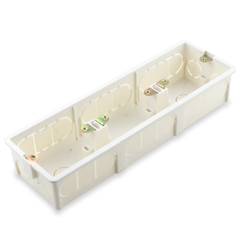 Internal Installation Box Wiring Back Inside Junction Box Junction Box Cassette Dark Box For Triple Socket And Switch 258mm*86mm: Default Title