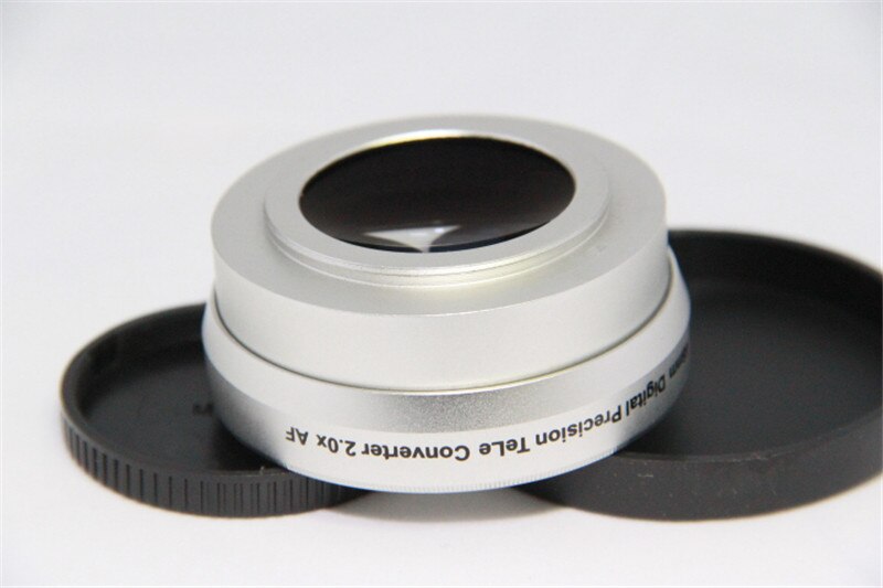 Macro Digital lens 46mm 2.0x TELE Telephoto Camera LENS for Camcorder+Lens Front Rear Caps+Lens bag for Front Thread Camcorder
