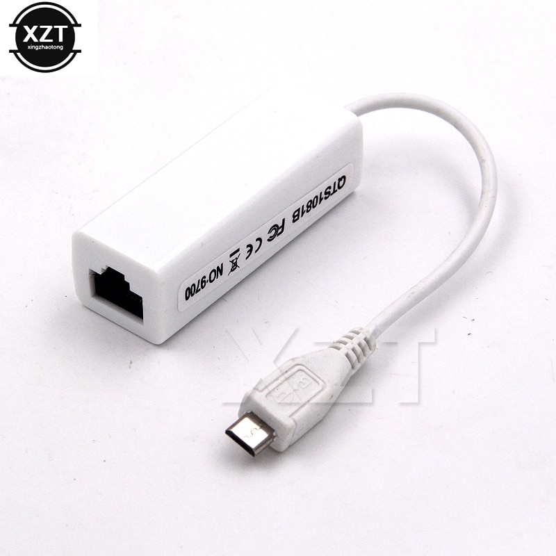 1 Stks Micro usb lan card Connector Voor Tablet Micro USB 2.0 5 Pin naar Ethernet 10/100 M RJ45 Lan-kabel Adapter kaart
