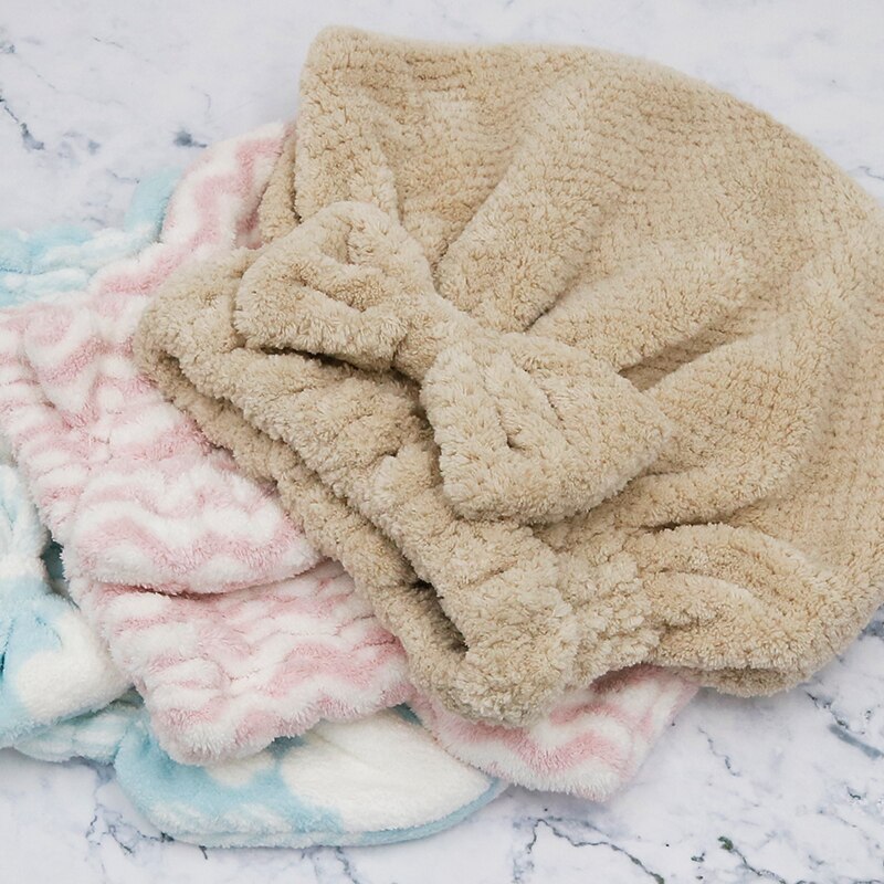 Haar Handdoek Microfiber Handdoek Strand Voor Badkamer Badstof Haar Wrap Sneldrogende Douche Cap Wraphat Thuis Textiel Effen Snel