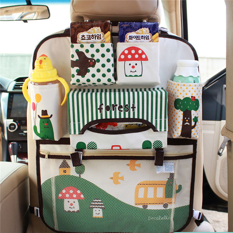 Auto voiture organisateur banquette arrière sac voiture-style titulaire multi-poche siège laine feutre stockage conteneur suspendus boîte voiture stockage pour enfant