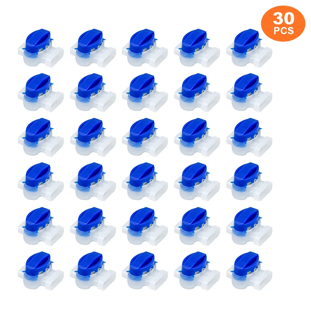 100-10pcs Cable Connector for Robotic Lawnmower Terminal 3 pin Electrical IDC 314 Wire Connectors Robotic Lawn Mower Connectors: GRAY