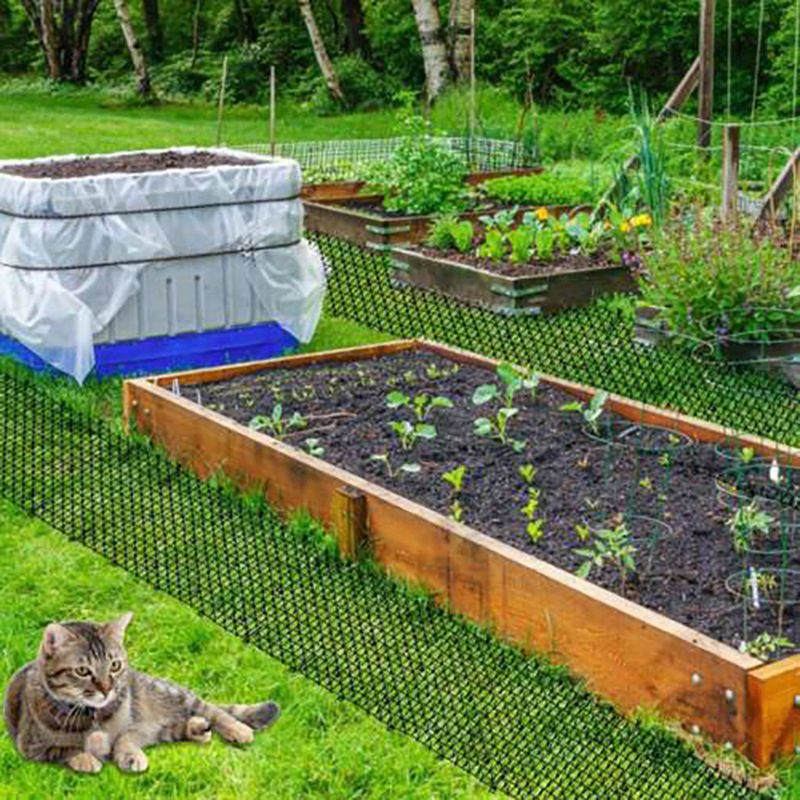 2 metros esteras de gato Scat con picos tiras de espinela Anti-gato tapón de excavación para jardín proteger plantas flores P7Ding