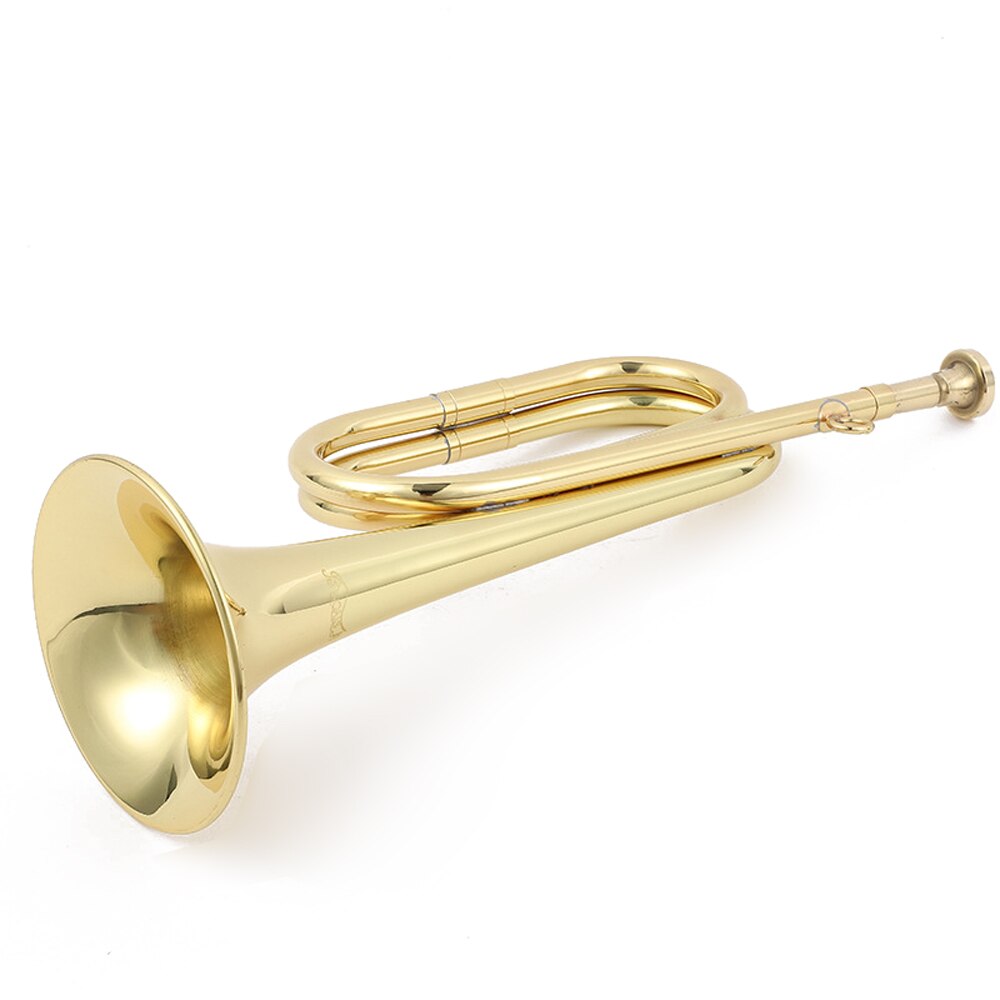 310mm Trumpet Copper Bugle Retro Brass Trumpet Exquisite Practical Musical Instrument for School Students Practice
