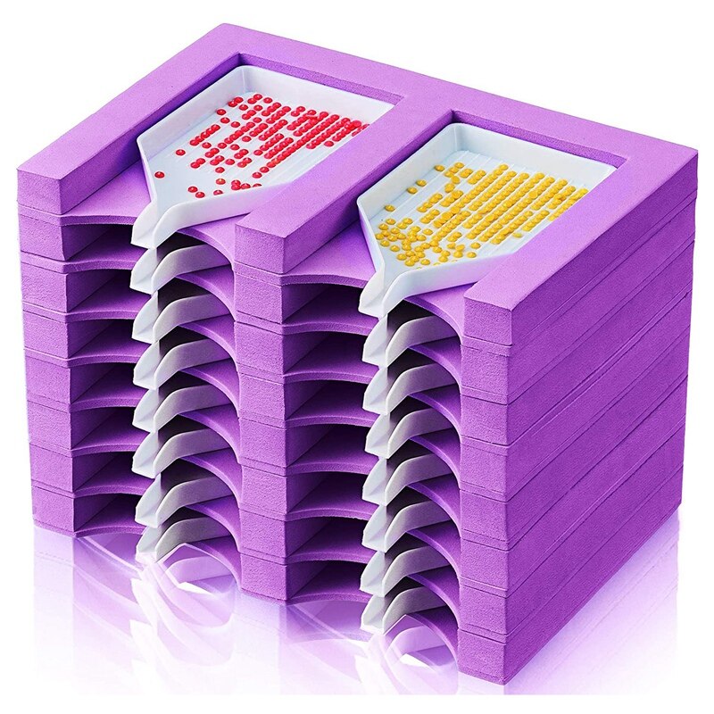 16 Slots Diamond Painting Tray Organizer Diamond Painting Accessories Tray Diamond Painting Tools Kits Organizer