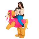 Cycling animals inflatable clothing for adults Halloween and Christmas: Brown