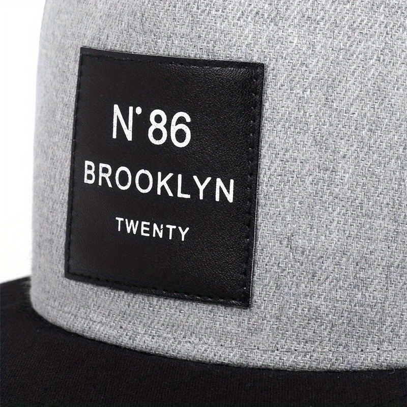1pc hommes femmes BROOKLYN Baseball coton réglable Snapback chapeau, casquettes Hip Hop en cuir, chapeau de soleil, chapeaux de camionneur unisexe