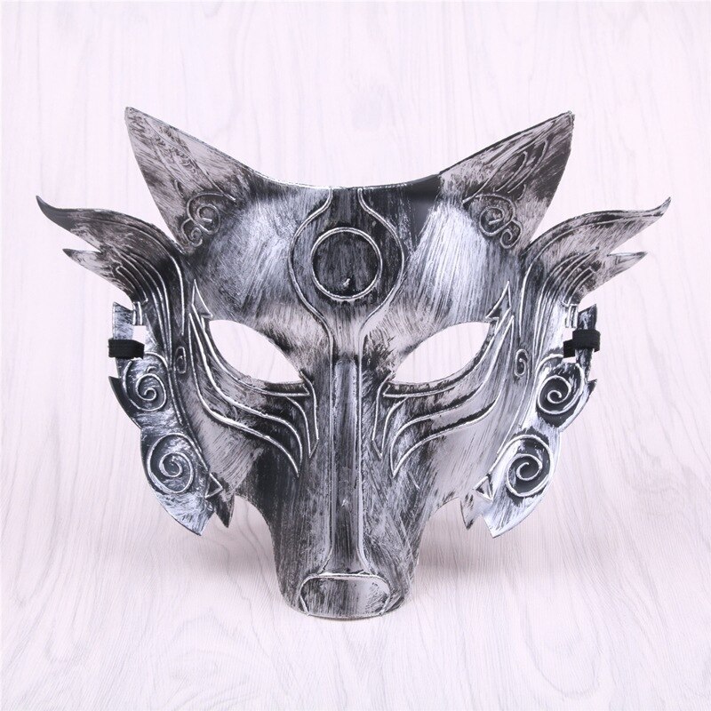 Halloween costume ball wolf head mask retro party werewolf kill game surrounding animal mask mask mask props: 2