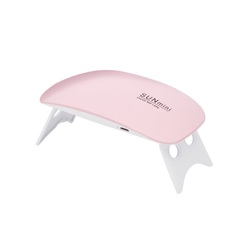 Secador de uñas portátil, lámpara LED UV de 6W para uñas, aparato de manicura para esmalte de uñas en Gel, lámpara artística para secar uñas, uso doméstico: YELLOW