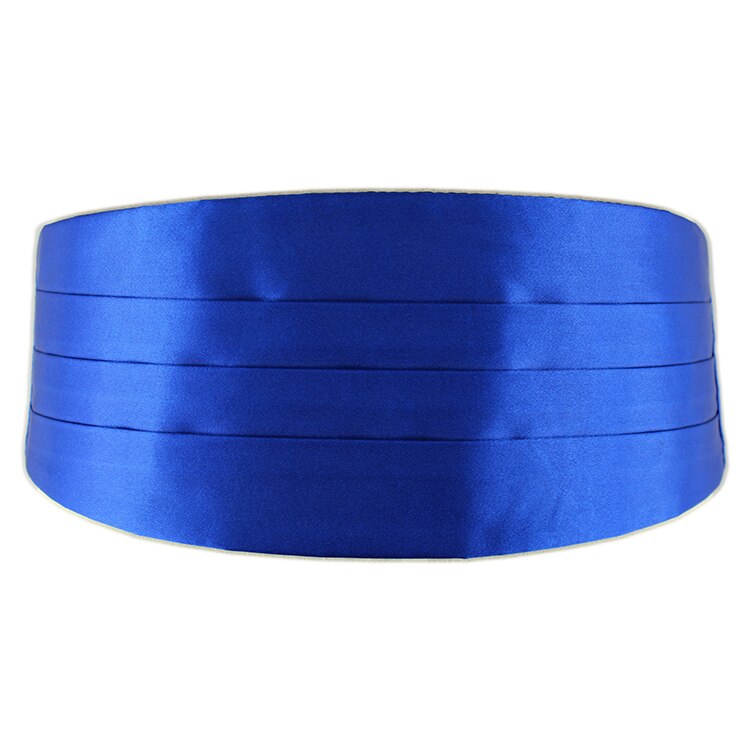 Mannen Klassieke Satijn Buikband Elastische Buikband Basic Smoking Cumberbanden Voor Formele Bruiloft Prom Etentje Taille Band: Royal Blue