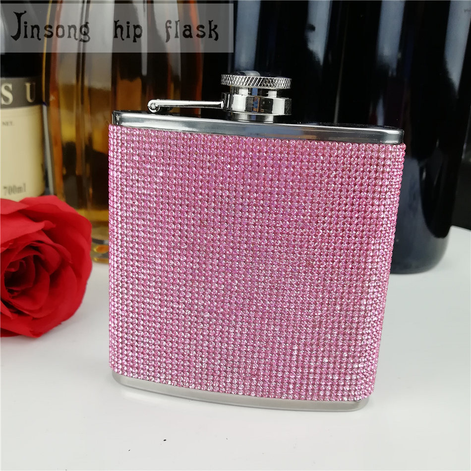 Roestvrij staal met diamant heupfles, Speciale heupfles voor Dames