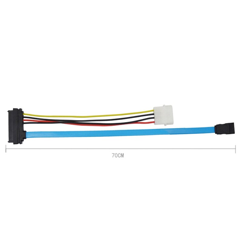 ATA vers SAS 7 broches SATA 29 broches Famale 4 broches câble connecteur mâle adaptateur convertisseur pour disque dur adaptateur de câble d'alimentation