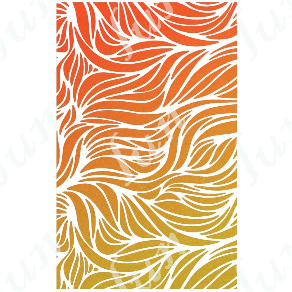 Spring Floral Stars Green Leaves Layering Stencil Reusable DIY Paper Scrapbooking Diary Background Decoration Embossing Template: Y3783-Stencils