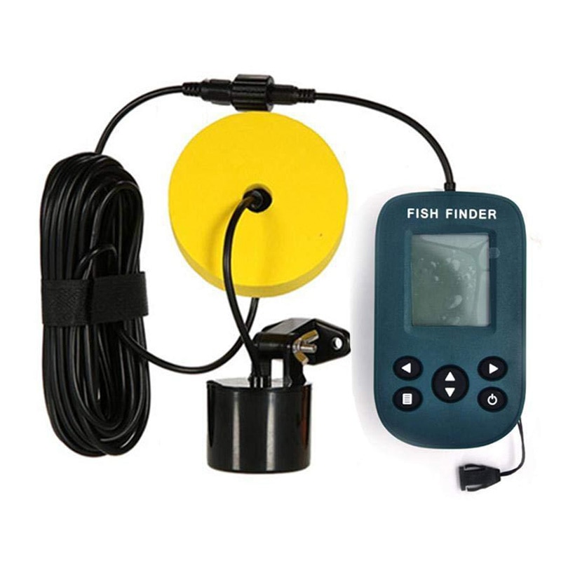 Portable Wireless Fish Finder Echo-Sounder Fishing Depth Sounder Sonar Sounder Range Alarm Transducer Fish Finder: Default Title