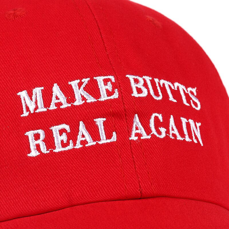 VORON MAKE BUTTS REAL AGAIN dad hat men women Cotton baseball cap UNSTRUCTURED - RED