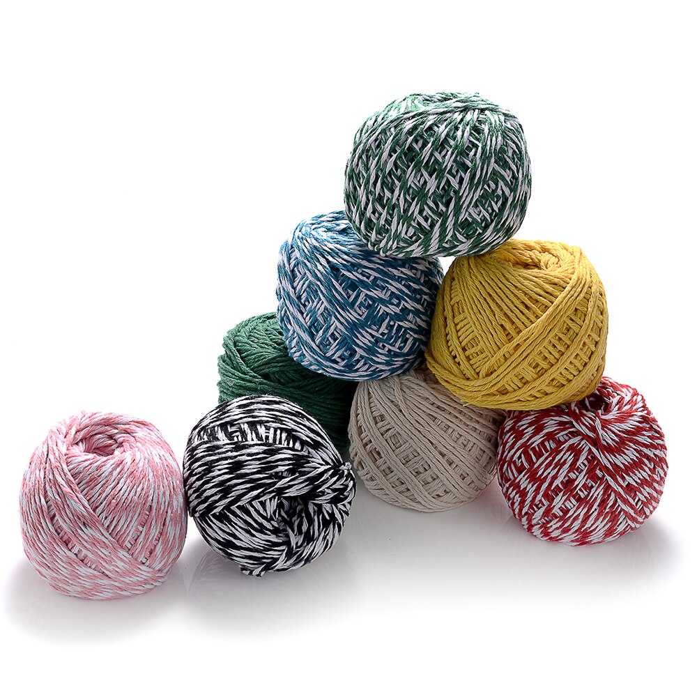 Cuerda de algodón de colores para hacer pulseras y collares, hilo hecho a mano, 75 m/rollo, 1,5mm, accesorios para manualidades Diy