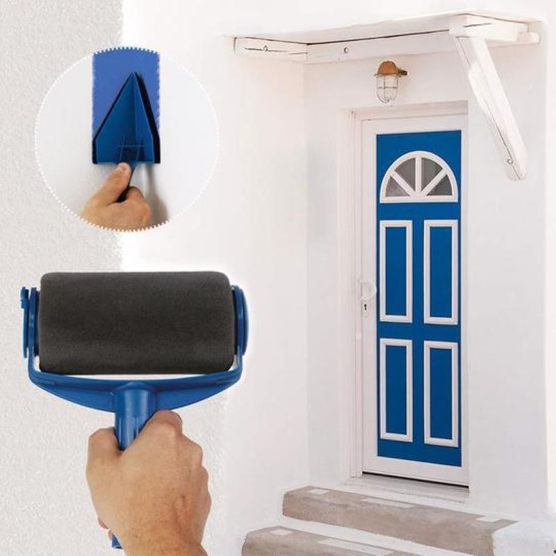 Multifunctional DIY Paint Brush Roller Brush Handle Tool Household Pro Corner Brush Home Office Room Painting Set Tools Rollers