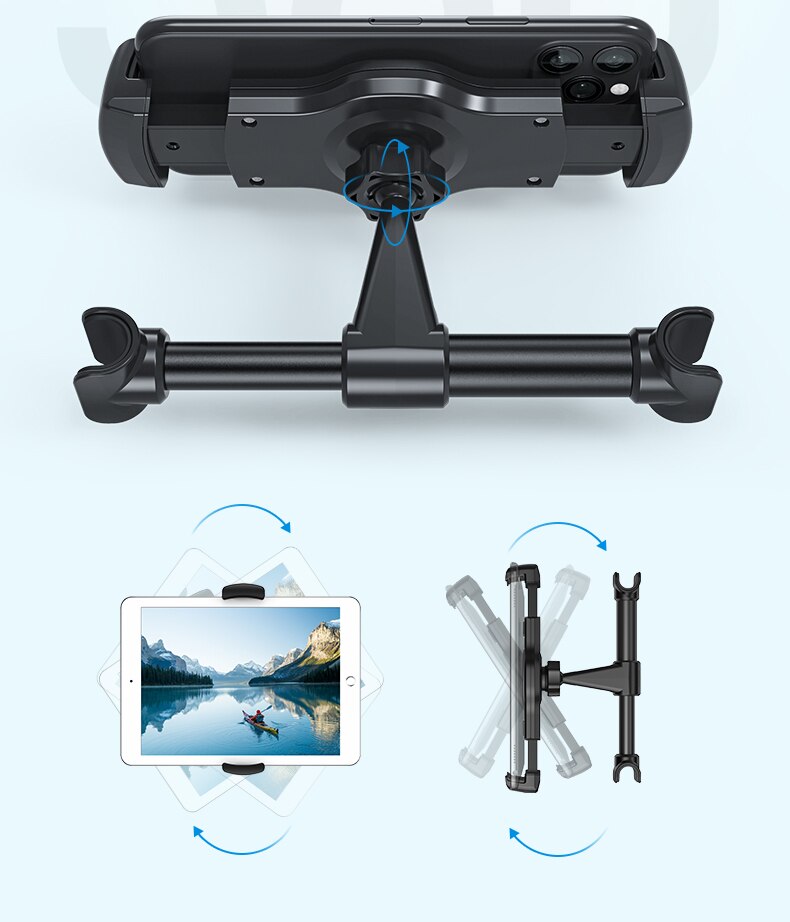 Adjustable Car Tablet Stand Holder for Phone/IPAD Accessories Universal Tablet Stand Car Seat Back Bracket For Inch Tablet: Default Title