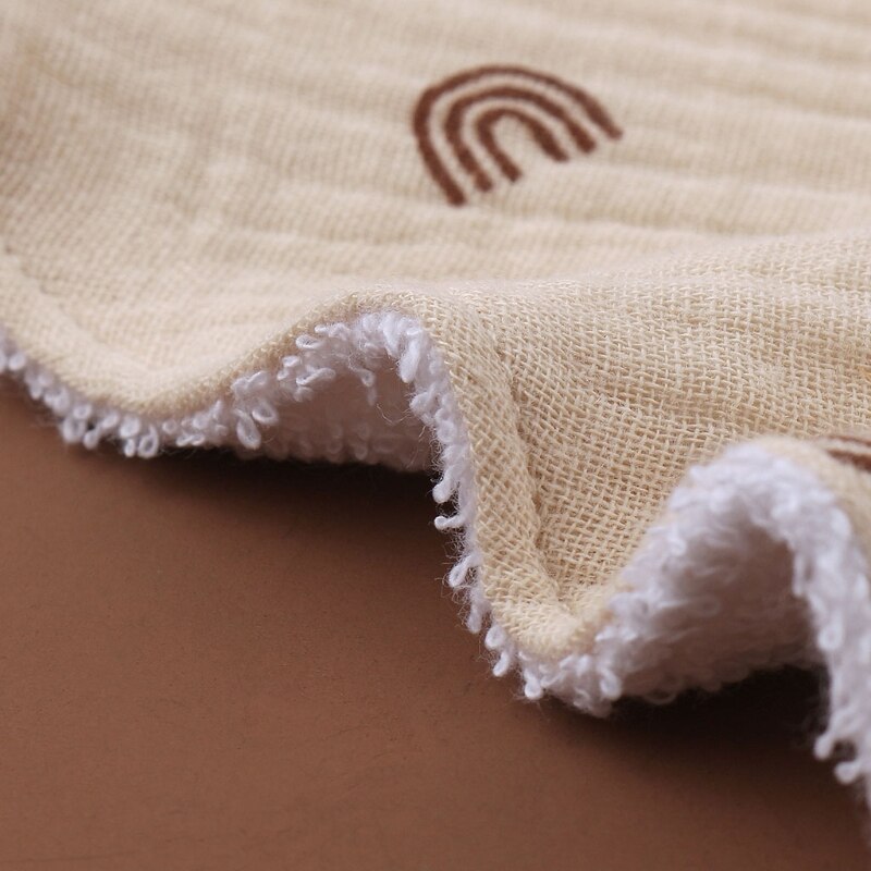 Bavaglino per allattamento per bambini bavaglino tinta unita bottone a pressione asciugamano Saliva morbido cotone triangolo Burp Cloth per neonato