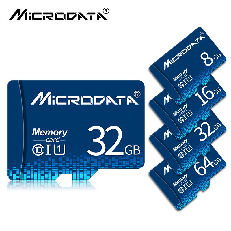 Klass 10 minneskort 16gb 32gb micro sd-kort 64gb 128gb tarjeta microsd 32gb mini tf-kort 16gb flash-enhet med gratis adapter