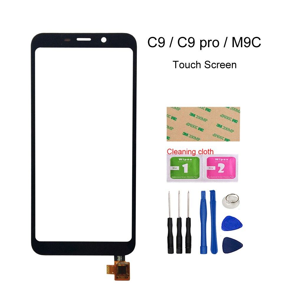 For Meizu C9 pro/ M9C/ C9 LCD Display Touch Screen Digitizer Sensor 5.45&#39;&#39; Glass Panel Replacement Parts With Frame: Black TouchTools