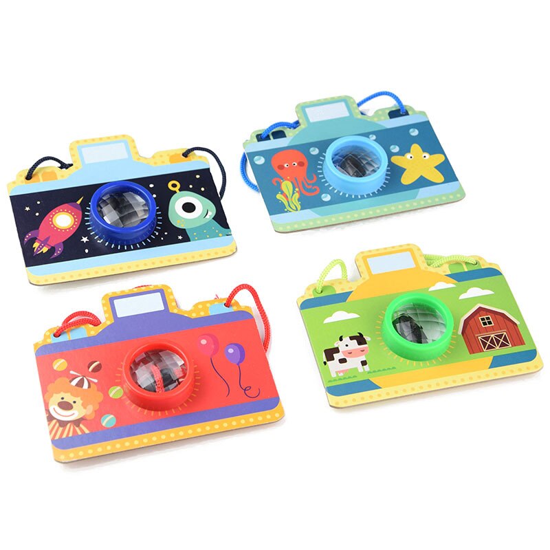 Cartoon Simulatie Camera Caleidoscoop Met Opknoping Kids Magicclassic Leren Kast Speelgoed Voor Kinderen