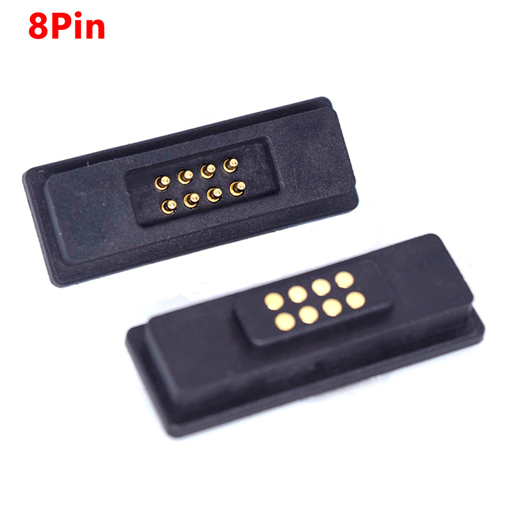 1Pair 2A 6Pin 7Pin 8Pin 9Pin 10Pin 11Pin 12Pin Waterproof Magnetic Pogo Pin Connector Male Female Spring Loaded DC Power Socket: Pink