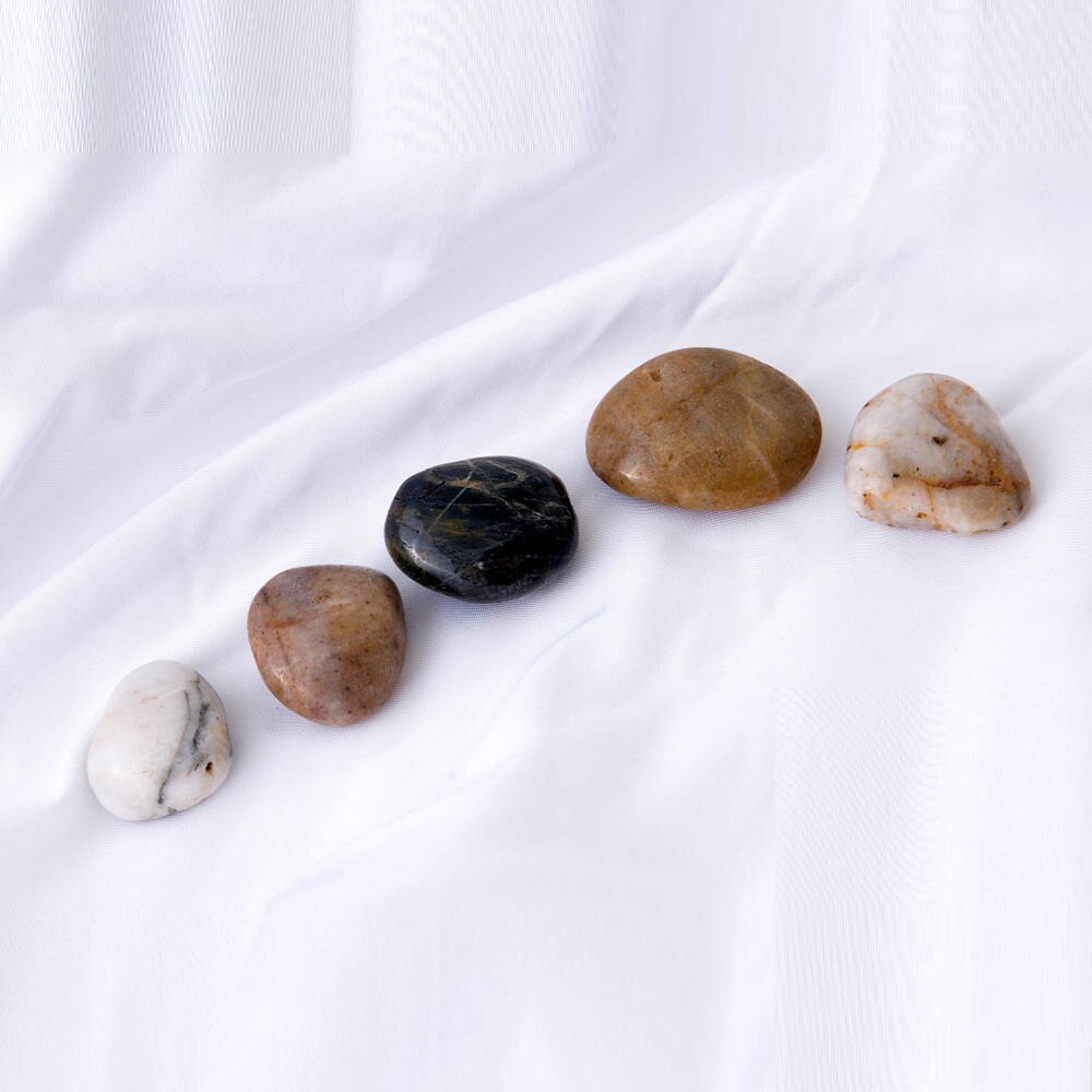 200g Decoration Crafts Natural Small River Sand Stones Rocks Outdoor Decorative Stones Pebbles Aquarium Landscape Stones