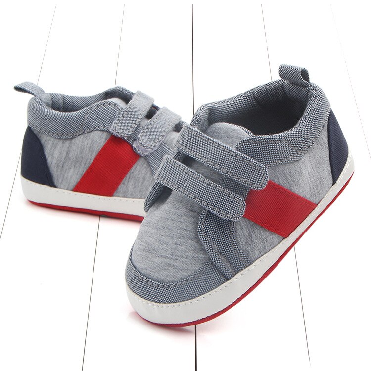 1 par duk baby antiskid första vandrare, härliga mjuka skor, småbarn / nyfödda prewalker