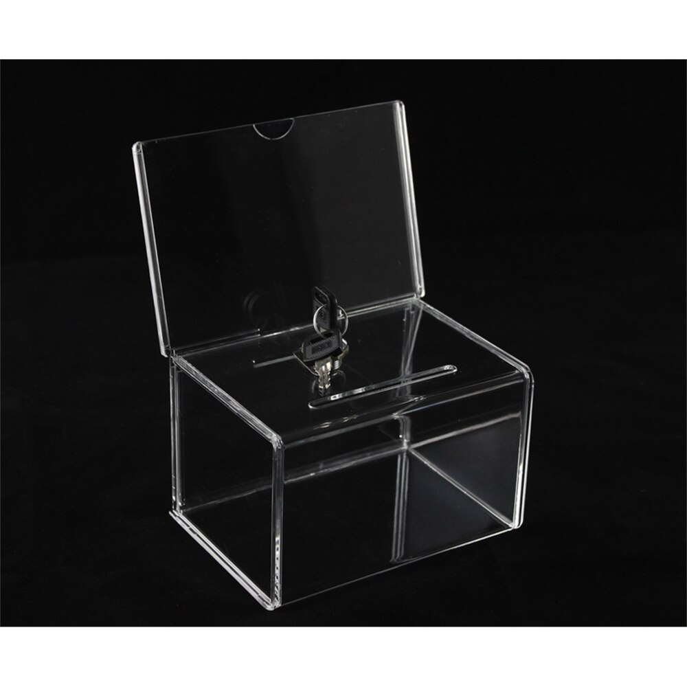 Zähler Acryl Spende Sammlung Kasten Plexiglas Spendensammlung Wohltätigkeit Kasten Mit Keylock Für Kirche Nicht-profitabel Gruppe Wohltätigkeit