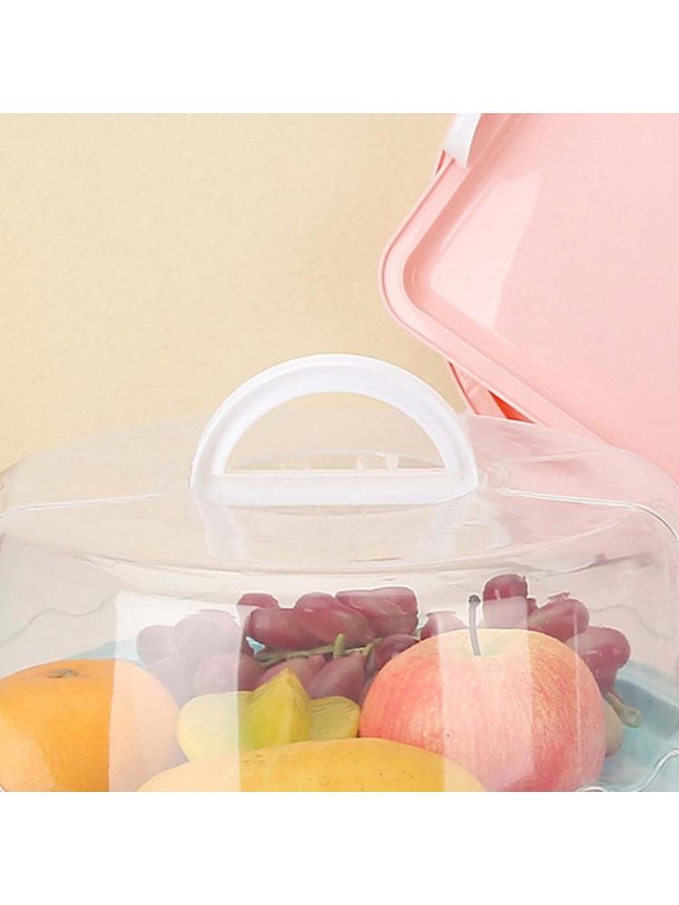 Portable Plastic Square Cake Box Cupcake Dessert Container Case Handheld Carrier 203F