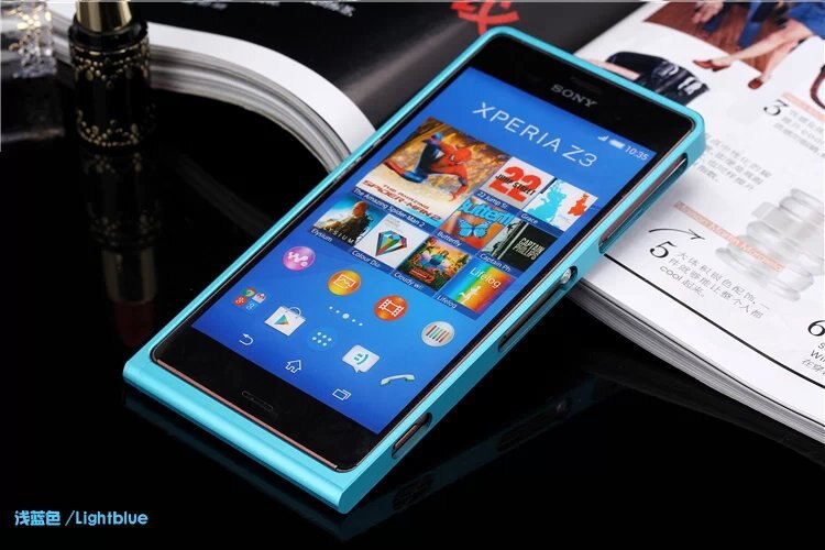 Funda protectora de aluminio Ultra fina de lujo Z3 para Sony Xperia Z3 D6653 D6633