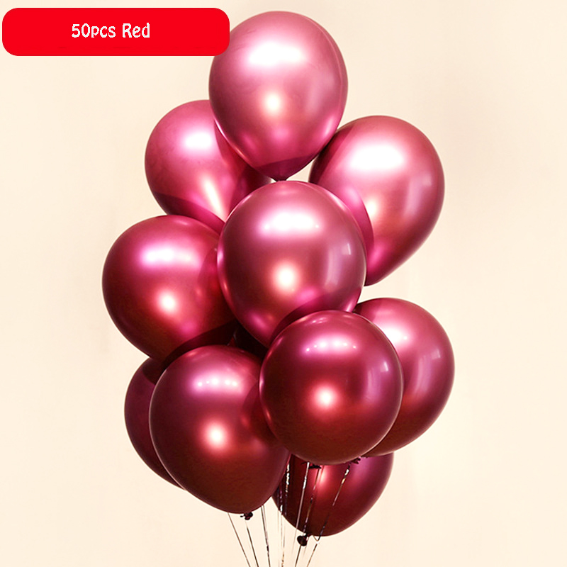 10/20/30 Uds Globos largos látex metálico cromado 260 atado mágico globos giratorios para decoraciones de cumpleaños aniversario de boda: Emerald / 10inch